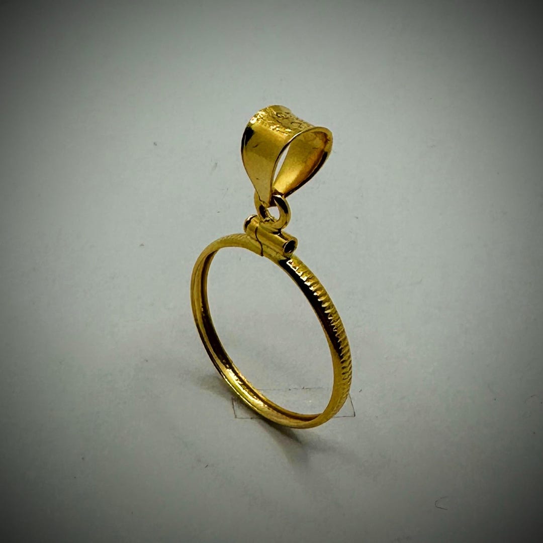 British Sixpence Yellow Gold-filled Coin Edge Bezel - Jewellery Finding ...