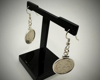 Australian 5 Cent Sterling Silver Earrings - Choose the Year 1966-2025