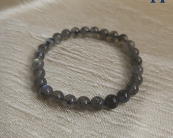 Natural Labradorite Stretchy Bracelet
