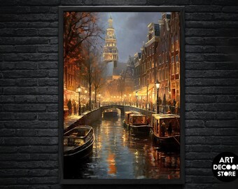 Dutch cities vintage | Artistic Wall Decor | Original Vintage Art | Digital Download | Printable Art