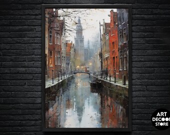 Dutch cities vintage | Artistic Wall Decor | Original Vintage Art | Digital Download | Printable Art
