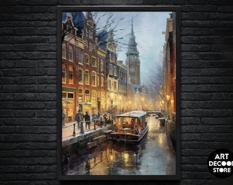 Dutch cities vintage | Artistic Wall Decor | Original Vintage Art | Digital Download | Printable Art