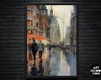 Dutch cities vintage | Artistic Wall Decor | Original Vintage Art | Digital Download | Printable Art