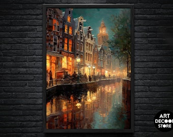 Dutch cities vintage | Artistic Wall Decor | Original Vintage Art | Digital Download | Printable Art
