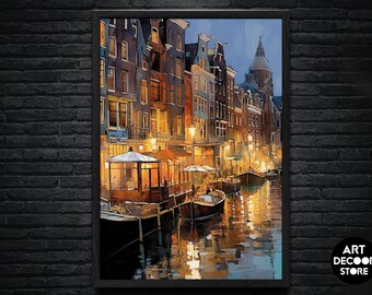 Dutch cities vintage | Artistic Wall Decor | Original Vintage Art | Digital Download | Printable Art