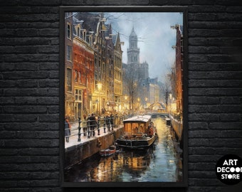 Dutch cities vintage | Artistic Wall Decor | Original Vintage Art | Digital Download | Printable Art