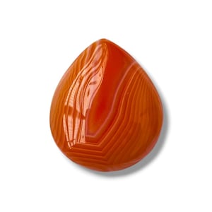 Excellent Orange Agate (Aqeeq) 100% Natural gemstone High Quality Pendant Size Pear  shape Gemstone Carat-32.00Size-27x23x7MM and-extra gift