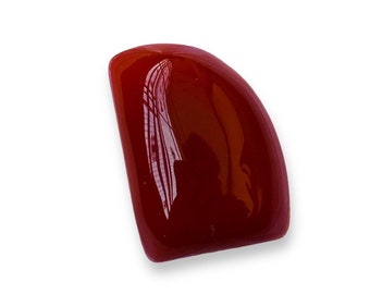 Red Sulemani Aqeeq (Agate) 100% Natural Gemstone Fancy  Shape Pendant Size Gemstone Size-19x13x6MM carat-15.45 and extra gift