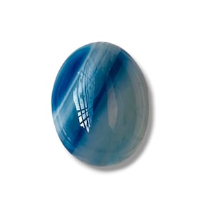 Beautiful!! Sky Blue Sulemani Aqeeq (Agate) 100% Natural Gemstone oval  Shape Pendant Size Gemstone Size-19x15x8MM carat-19.45and extra gift