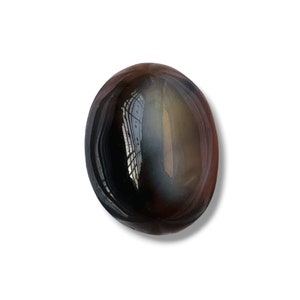 AA++ Black & White (Agate) Aqeeq (Agate) 100% Natural Gemstone Oval Shape Pendant Size Gemstone Size-19x15x9MM carat-20.55 and extra gift