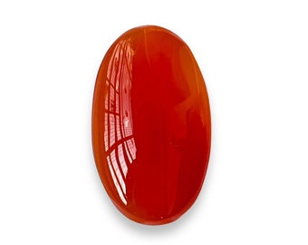 A+++ Orange Agate (Aqeeq) 100% Natural gemstone High Quality Pendant Size Oval  shape Gemstone Carat-32.55 Size-31x18x7MM and(extra gift)