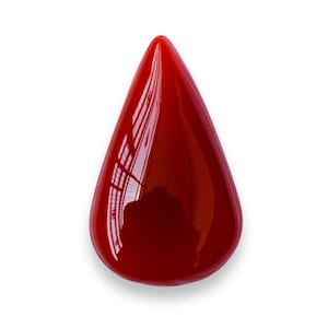 AA+++!!! Red Sulemani Aqeeq (Agate) 100% Natural Gemstone Pear Shape Pendant Size Gemstone Size-33x19x8MM carat-32.00 and extra gift