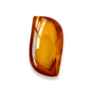 Brown Agate (Aqeeq) 100% Natural gemstone High Quality Pendant Size Fancy shape Gemstone Carat-52.40 Size-40x22x6MM and(extra gift)