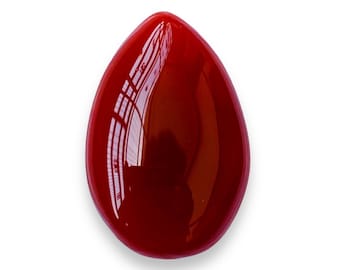 Very precious!!! Red Sulemani Aqeeq (Agate) 100% Natural Gemstone Pear Shape Pendant Size Gemstone Size-29x19x6MM carat-28.40 and extra gift