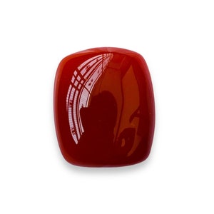 Red Sulemani Aqeeq (Agate) 100% Natural Gemstone Fancy   Square  Shape Pendant Size Gemstone Size-20x16x6MM carat-20.90 and extra gift