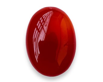 Colgante de piedra preciosa ovalada Sulemani Aqeeq (ágata) 100 % natural, color rojo, tamaño de la piedra preciosa: 31 x 22 x 8 mm, quilates: 49,00 y regalo adicional.