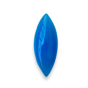 Sky Blue Sulemani Aqeeq (Agate) 100% Natural Gemstone Marquise Shape Pendant Size Gemstone Size-36x13x7MM carat-26.20and extra gift