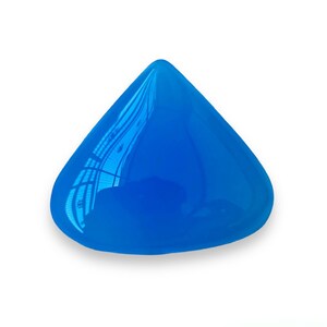 Sky Blue Sulemani Aqeeq (Agate) 100% Natural Gemstone Fancy  Shape Pendant Size Gemstone Size-20x23x5MM carat-19.15and extra gift