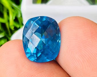 高品質✨　宝石　ブルーサファイア 貴重品!!!! ブルーサファイア 美しい宝石 クッションシェイプ サイズ