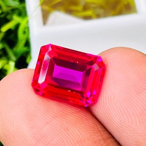 WoW!!! Pink Sapphire High quality Gemstone Ring Size Cushion Shape Gemstone size-12x9x6mm Carat-9.85 (and extra gift)
