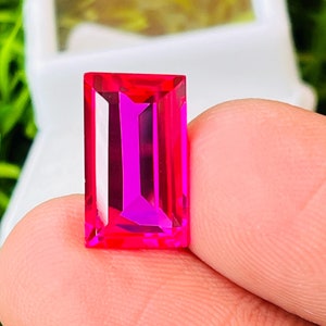WoW!!! Pink Sapphire High quality Gemstone Ring Size Cushion Shape Gemstone size-14x8x4mm Carat7.40 (and extra gift)