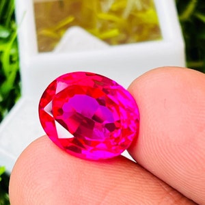New Arrival !! Pink Sapphire High Quality Gemstone Oval  shape Excellent cut stone size-14x12x7mm carat-11.40 (and extra gift)