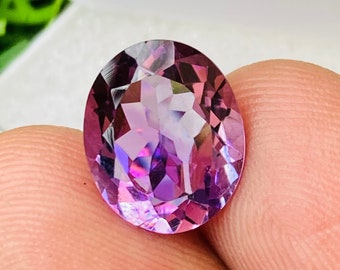 100%Natural Purple sapphire  gemstone high quality gemstone excellent oval cut ring size gemstone Size-12x10x6MMcarat-3.85 & extra gift