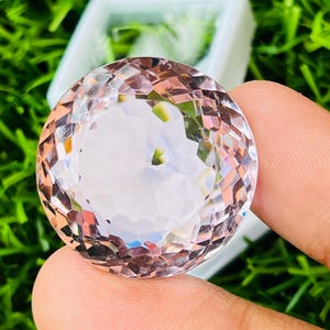 Beautiful  !!! Pink Sapphire High Quality Pendant Size AA++ Gemstone Round  shape gemstone size-22x22x13mm carat-92.00 and (extra gift)