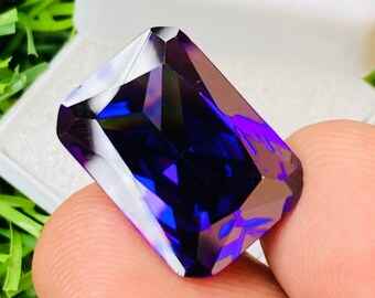 Amazing!!!! Purple  Sapphire High Quality Brilliant Cut Top A++ Sapphire Gemstone Cushion Shape Size-18x12x7 carat-24.60 (and extra gift)