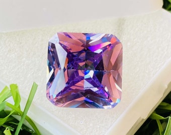 AA++!!!! Purple  Sapphire High Quality Brilliant Cut Top A++ Sapphire Gemstone Cushion Shape Size-12x12x6mmcarat-12.65 (and extra gift)