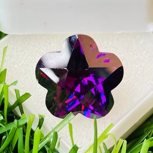 Beautiful Purple  Sapphire Star Fancy Shape High Quality Sapphire Gemstone Fancy Shape Size-15x15x8mmcarat-21.00 (and extra gift)