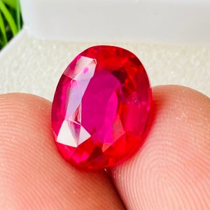 Nova chegada!!!! Pedra preciosa de diamante rosa de topo alto AA +++ formato oval Excelente pedra preciosa de diamante Tamanho-13x10x7MM Carat-9.60 (e presente extra)