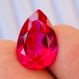 Incrível!!!! Pedra preciosa de diamante rosa com topo alto AA+++ em formato de pêra Excelente pedra preciosa de diamante Tamanho-16x11x6MM Quilate-9,85 (e presente extra)