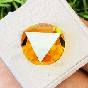 Beautiful!!!!  Yellow Sapphire Gemstone Top AA++ quality Gemstone Fancy Shape Size-14x14x6MM carat-22.15 & extra gift!!!