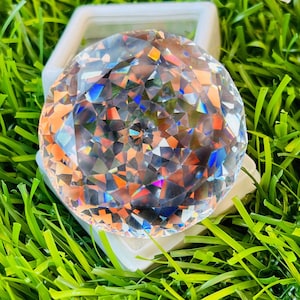 Brilliant!!!!! White Sapphire High Quality Brilliant Cut Top A++ Sapphire Gemstone Round Shape Size-33x33x17 carat-238.40 (and extra gift)