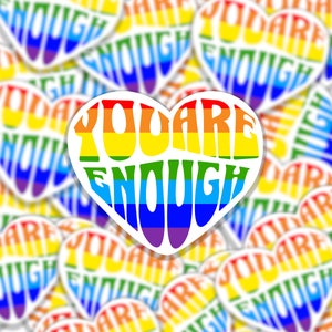 Pride Motivations-Inspirierende Aufkleber-nur weil Geschenk-Freunde laminierte Vinyl-Aufkleber für Wasserflasche, Laptop, Telefon, Selbstliebegeschenk