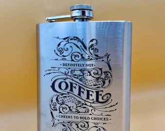 8oz What Daring Stainless Steel Flask 8oz What Daring Stainless Steel Flask