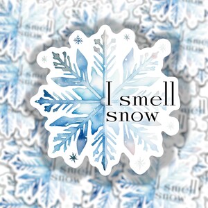 I Smell Snow Sticker Gilmore Girls Stickers|Laminierte Vinyl Sticker|Lorelai Rory Gilmore|Luke Danes|Geschenk für Serien Fan Freunde
