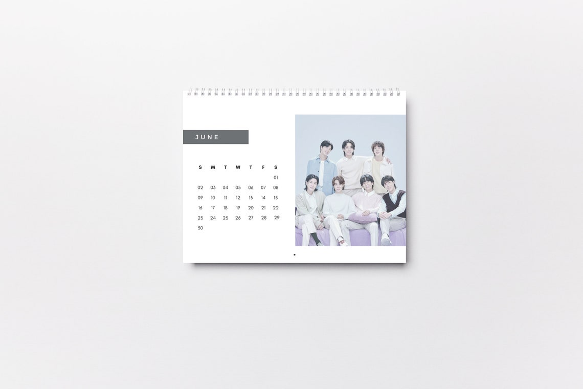 BTS Printable 2024 Calendar Etsy
