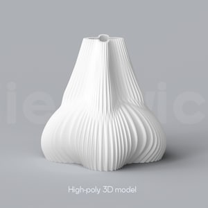 3D Printed Vase STL File: Minimalist Planter Design (Digital Download)