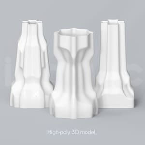 3D Printable Modern Flower Vase STL Collection (Digital Download)