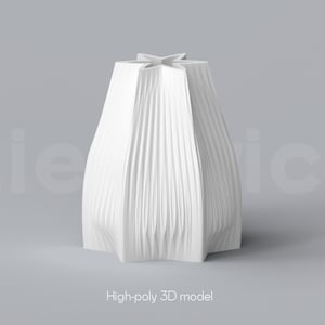 Modern Vase STL File - Decorative 3D Printable Vase for Home Decor