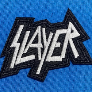 Écusson SLAYER, musique rock metal, environ 7,6 cm x 3,8 cm