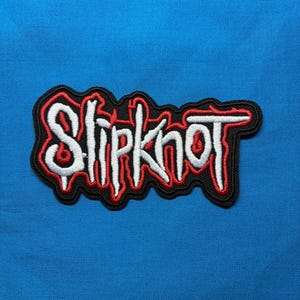 Slipknot Heavy Metal Music Iron-On Patch: Embroidered Band Merch (1.75" x 3.75")
