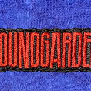 SOUNDGARDEN Small 1&quot; x 3&quot; Rock Music Band Embroidered Iron on Patch