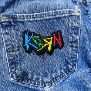 Korn Metal Music Iron on Patch 1 1/2" x 3"