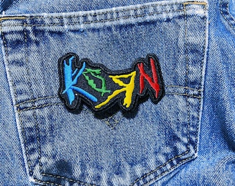 Parche termoadhesivo de música metal de Korn de 3,81 cm x 7,62 cm