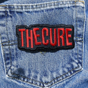 THE CURE, Rock band Iron on Patches 1.5" x 4" approximately