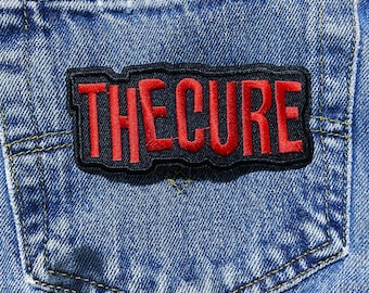THE CURE, Rock band Iron on Patches 1.5" x 4" approximately