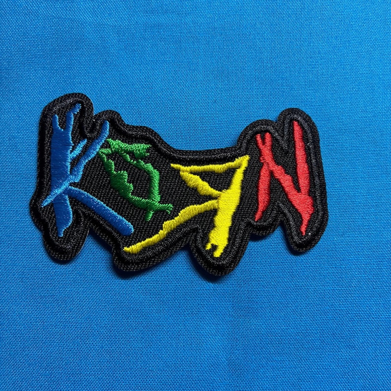 Korn Metal Music Iron on Patch 1 1/2" x 3" image 2
